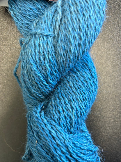Dusty blue alpaca yarn
