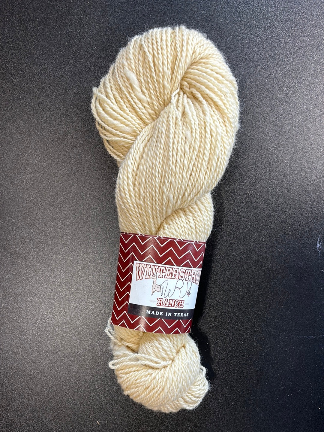 White Rambouillet and pygora yarn