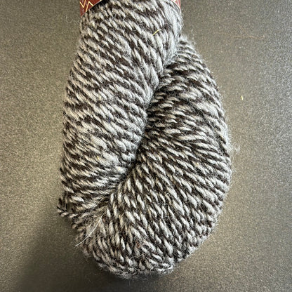 Black and grey Alpaca yarn
