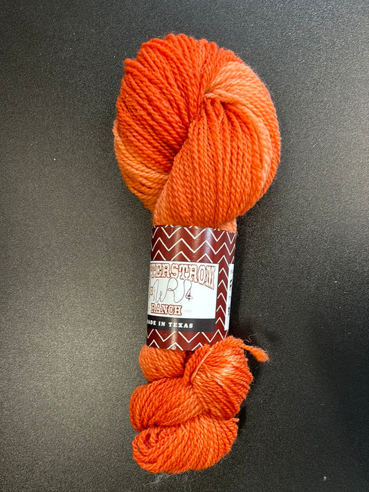 Coral Corriedale yarn