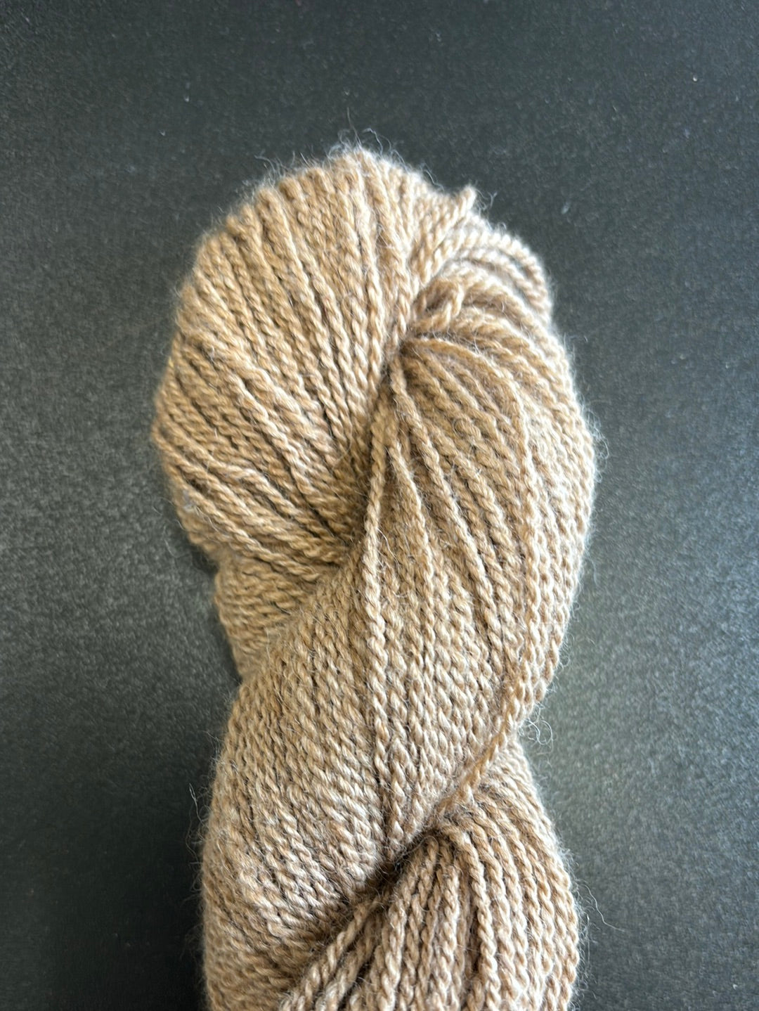 Tan alpaca yarn