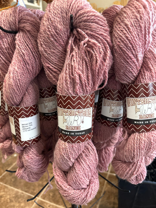 Pink yarn